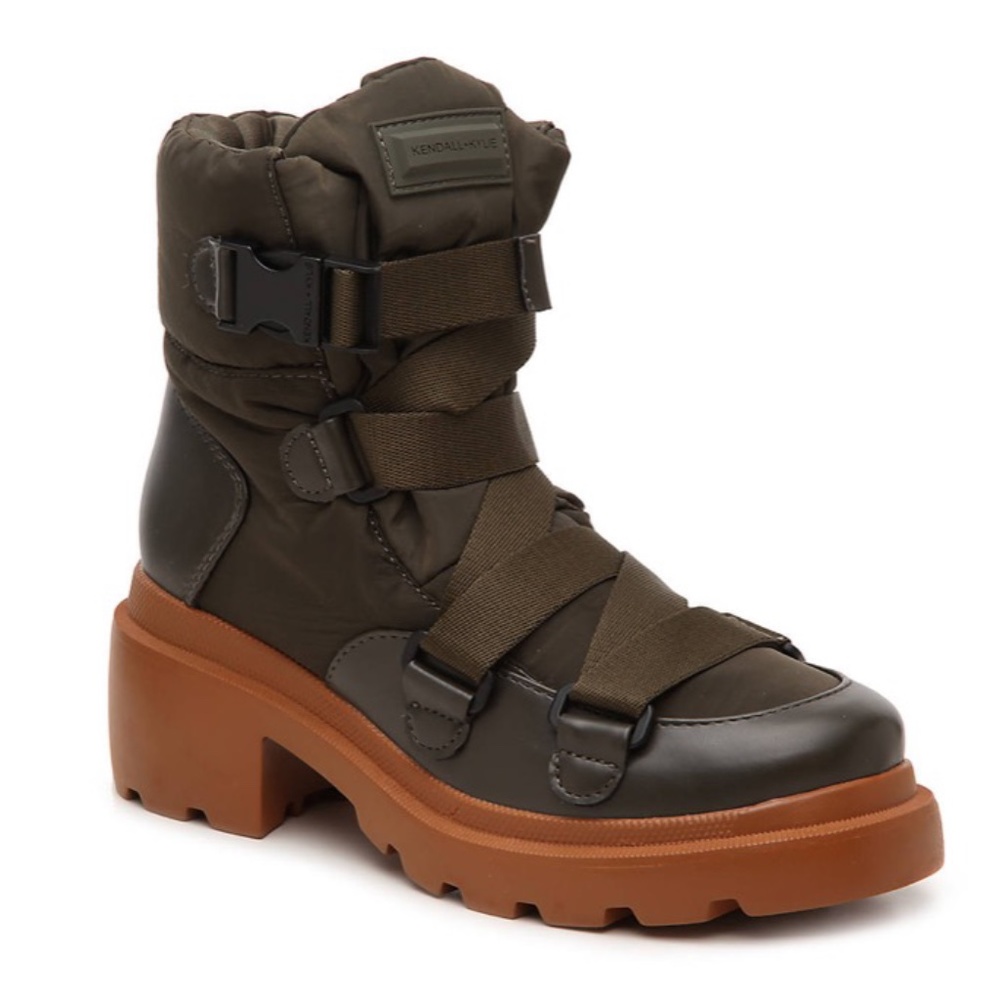 Military Green Kendall + Kylie Riley Boot 7-7.5